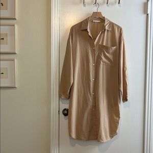 Oak & Fort: Button Down Midi Dress